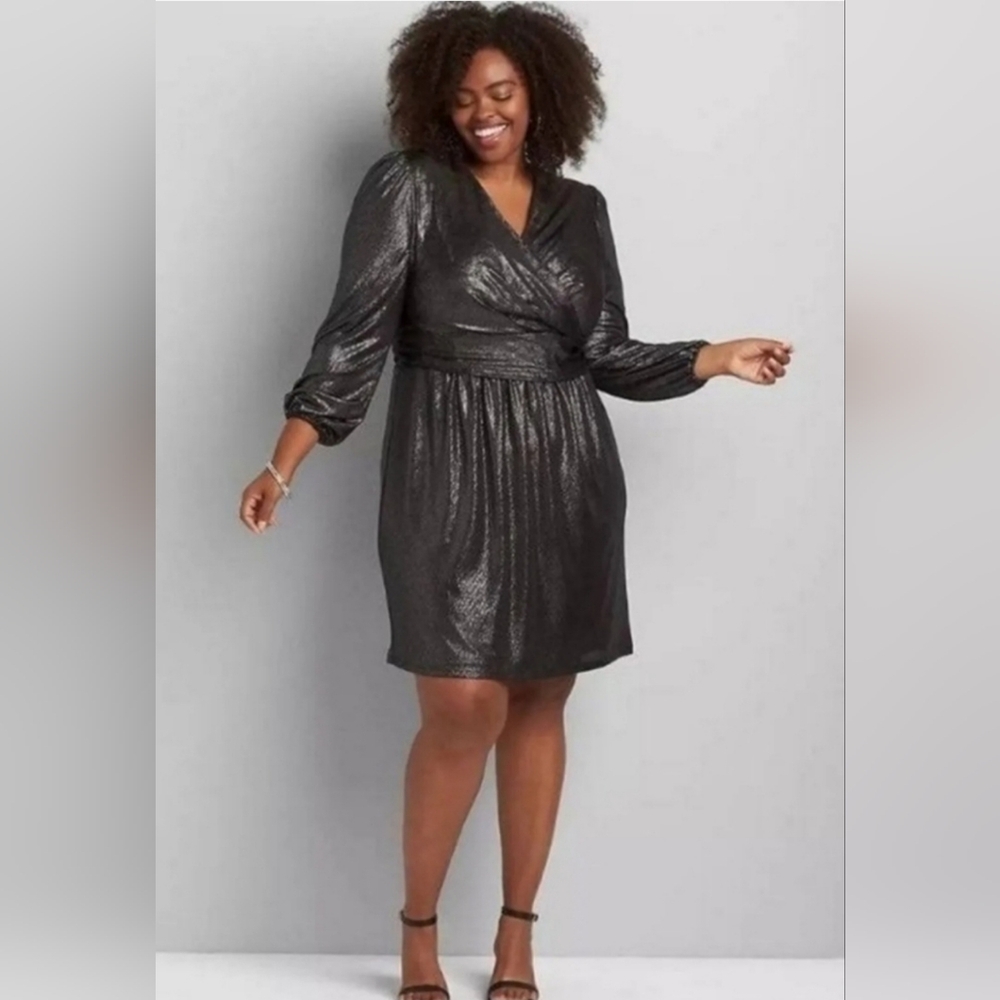 EUC Black Metallic Dress
